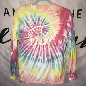 Tie dye ivory Ella long sleeve T.